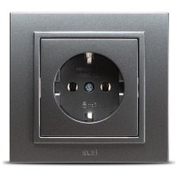 Priza Schuko 16A fumurie Zena, cu contact de protectie - Elbi