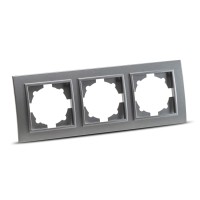 Rama 3 posturi fume Zena - rama tripla aparataj electric - vedere laterala