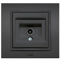 Priza TV ecranata intermediara fume, gama Zena - Elbi