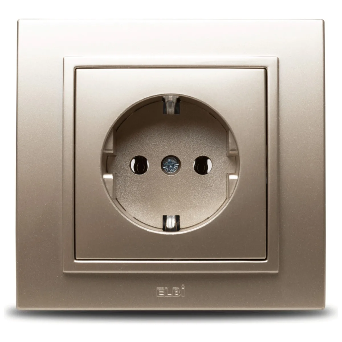 Priza Schuko 16A titan, contact de protectie, gama Zena