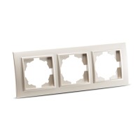 Rama 3 posturi titan Zena Elbi, ornament triplu modular - vedere laterala