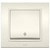 Intrerupator cap scara 10A crem Zena Elbi, control din 2 puncte