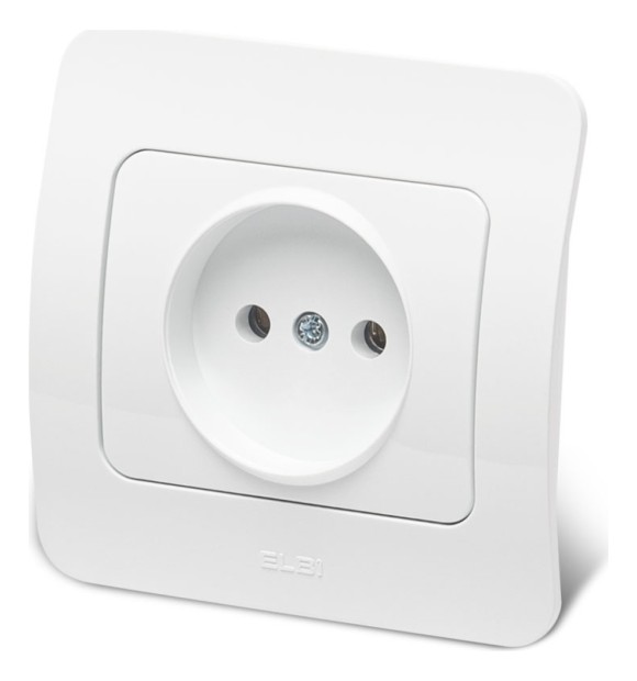 Priza fara contact de protectie 16A alb Jazz - Elbi