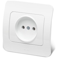 Priza fara contact de protectie 16A alb Jazz - Elbi