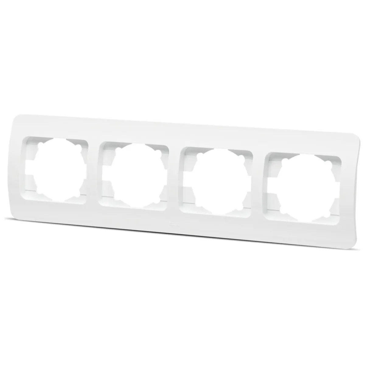 Rama 4 posturi alba Jazz, ornament plastic pentru 4 module