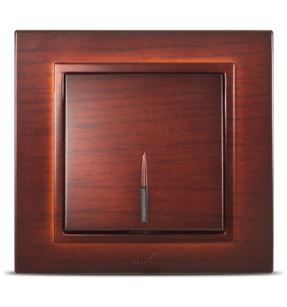 Intrerupator simplu 10A cu indicator LED mahon Zena - Elbi