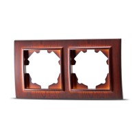 Rama 2 posturi mahon Zena, ornament plastic - Elbi - detaliu