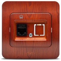 Priza date 1x RJ45 Cat6e cires Jazz, cablare UTP - detaliu