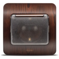 Priza Schuko cu capac 16A nuc inchis, gama Jazz - Elbi - imagine 5