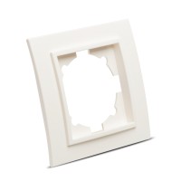Rama ornament 1 post alb, gama Zena - Elbi - detaliu