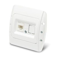Priza date 1xRJ45 Cat6e UTP alb, gama Zirve - detaliu