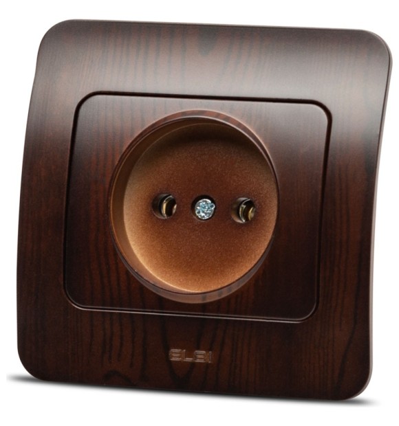 Priza fara contact de protectie 16A nuc inchis Jazz - Elbi