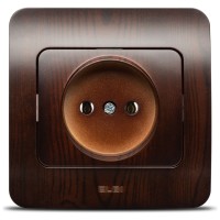 Priza fara contact de protectie 16A nuc inchis Jazz - Elbi - detaliu