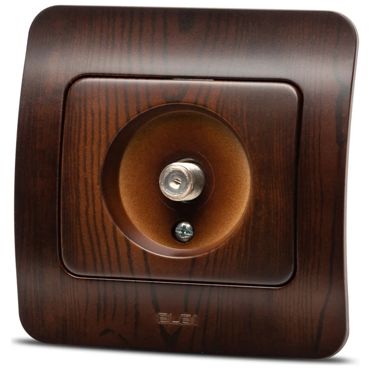 Priza TV cu conector F nuc inchis, gama Jazz - Elbi