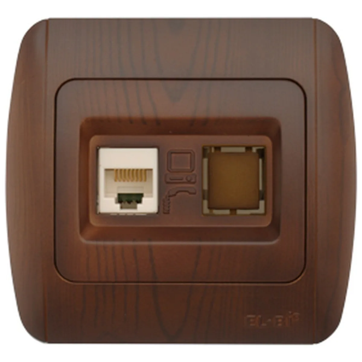 Priza date 1x RJ45 Cat6e UTP, nuc inchis, gama Zirve