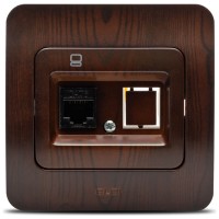 Priza date 1xRJ45 Cat6e UTP nuc inchis, gama Jazz - detaliu