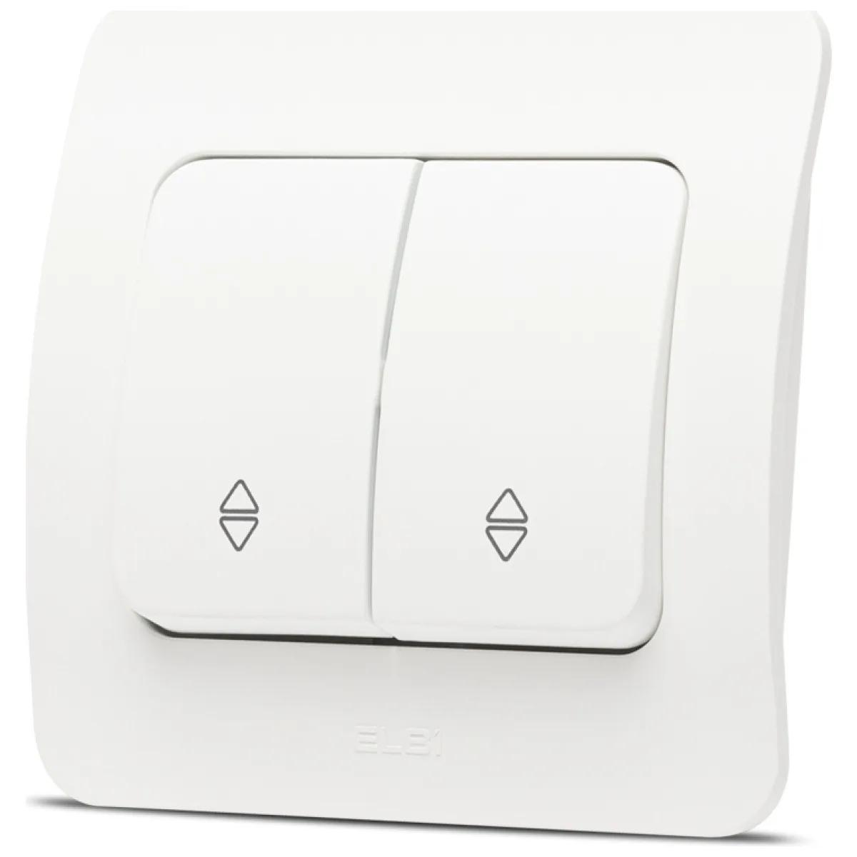 Comutator cap scara 10A alb mat Jazz - intrerupator dublu loc