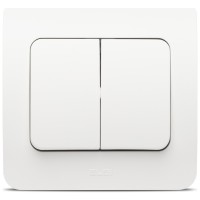 Comutator 10A alb mat Jazz Elbi, montaj ingropat