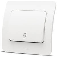 Intrerupator cap scara 10A alb mat Jazz Elbi - detaliu