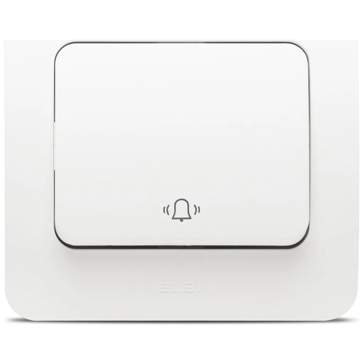 Buton sonerie 10A alb mat Jazz - intrerupator cu revenire Elbi
