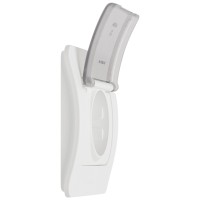 Priza Schuko cu capac 16A alb mat, gama Jazz - ELBI - imagine 5