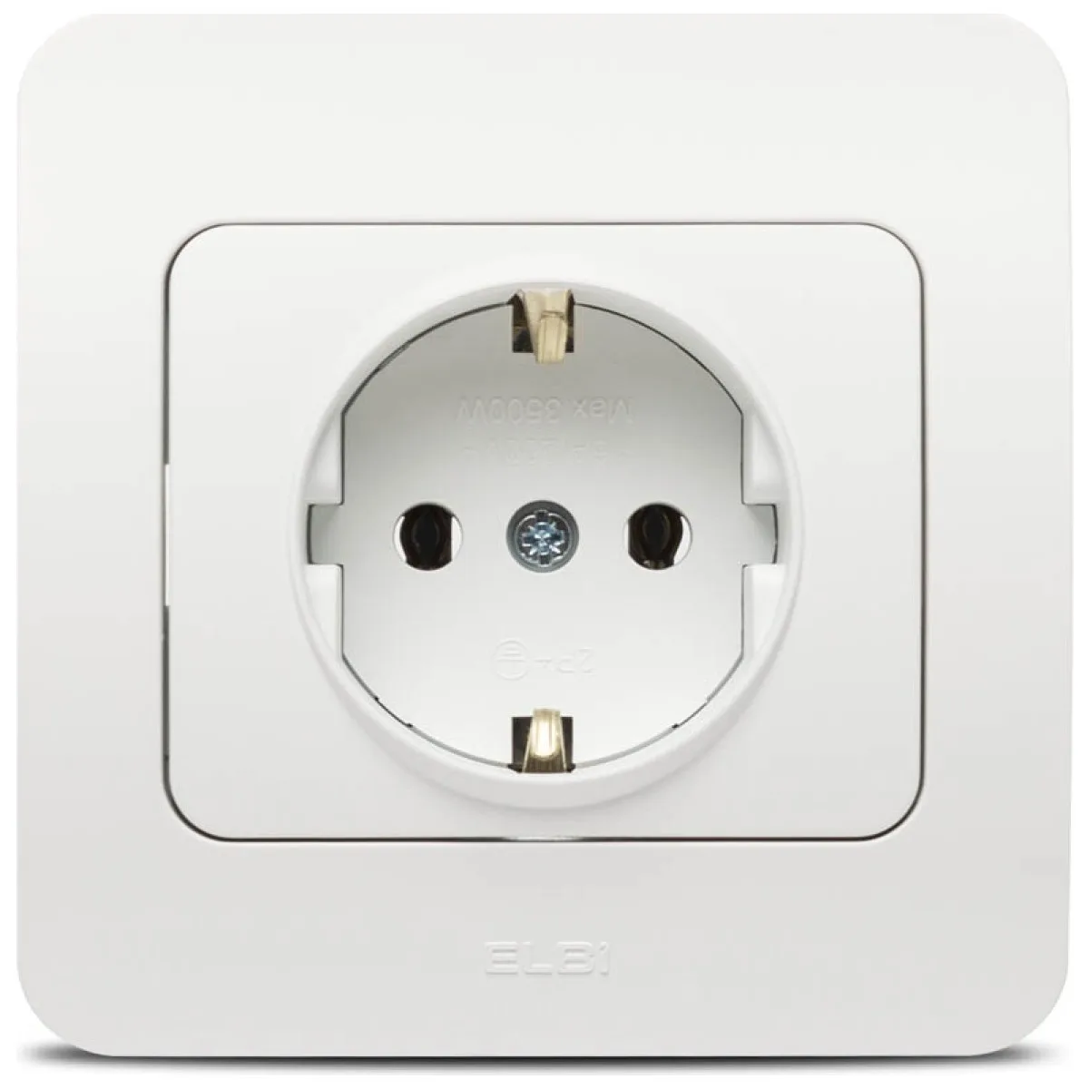 Priza Schuko 16A alb mat, gama Jazz - Elbi
