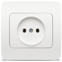 Priza fara contact de protectie 16A alb mat Jazz Elbi