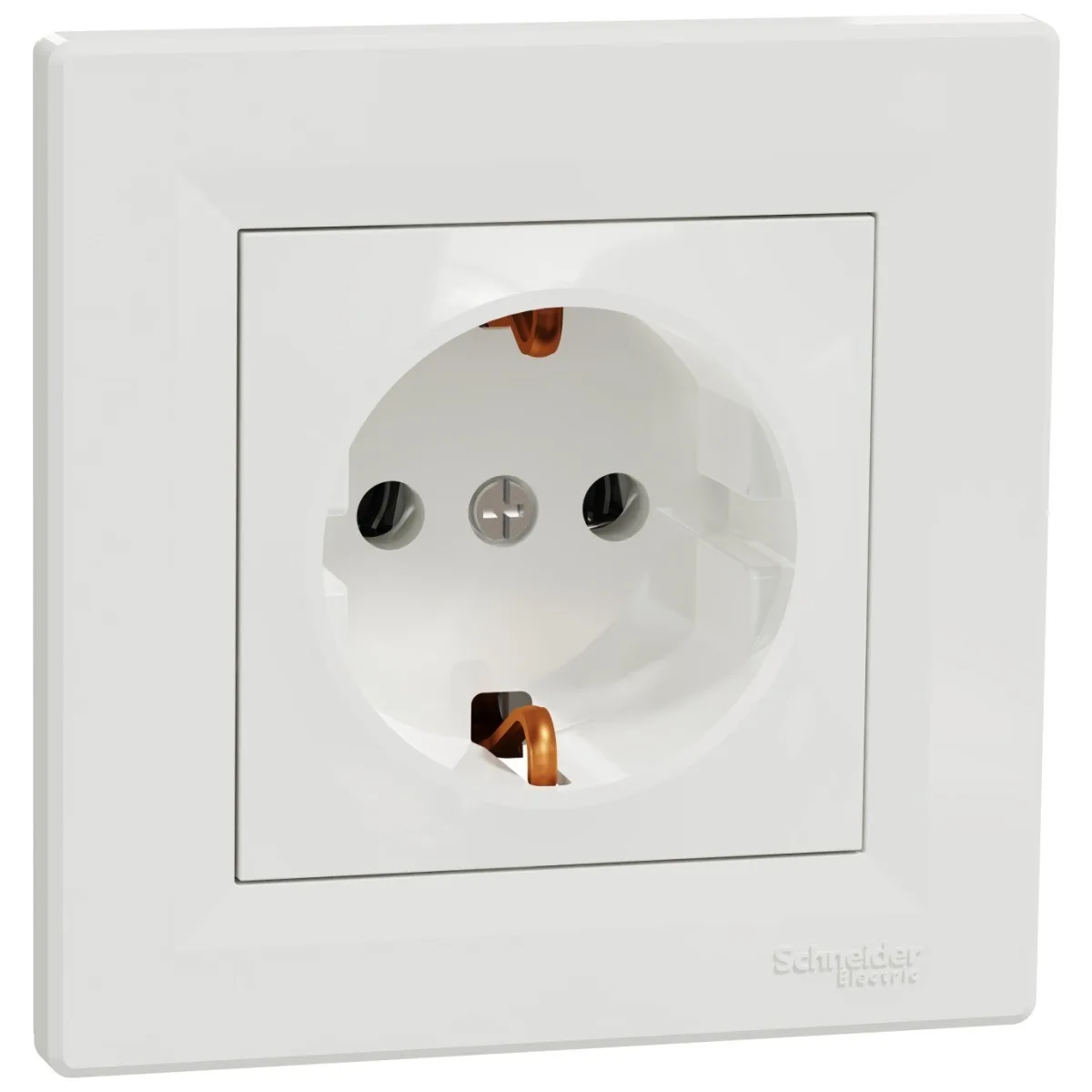 Priza Schuko 16A alba, gama Asfora - Schneider Electric