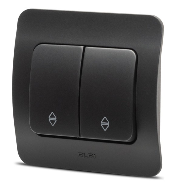 Comutator cap scara 10A negru mat Jazz