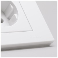 Priza Schuko 16A alba simpla Grano Ovivo cu contact de protectie - ambalaj