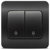 Comutator cap scara 10A negru mat Jazz - detaliu