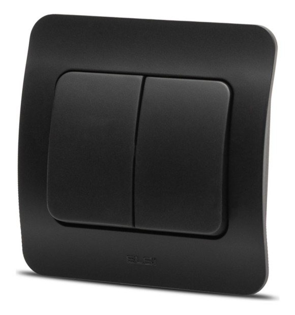 Comutator cap scara 10A negru mat, gama Jazz - Elbi