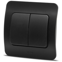 Comutator cap scara 10A negru mat, gama Jazz - Elbi