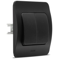 Comutator cap scara 10A negru mat, gama Jazz - Elbi - detaliu