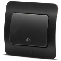 Intrerupator cruce 10A negru mat Jazz - aparataj Elbi
