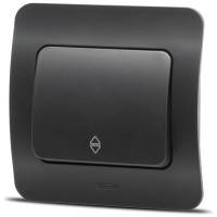 Intrerupator cap scara 10A negru mat Jazz Elbi