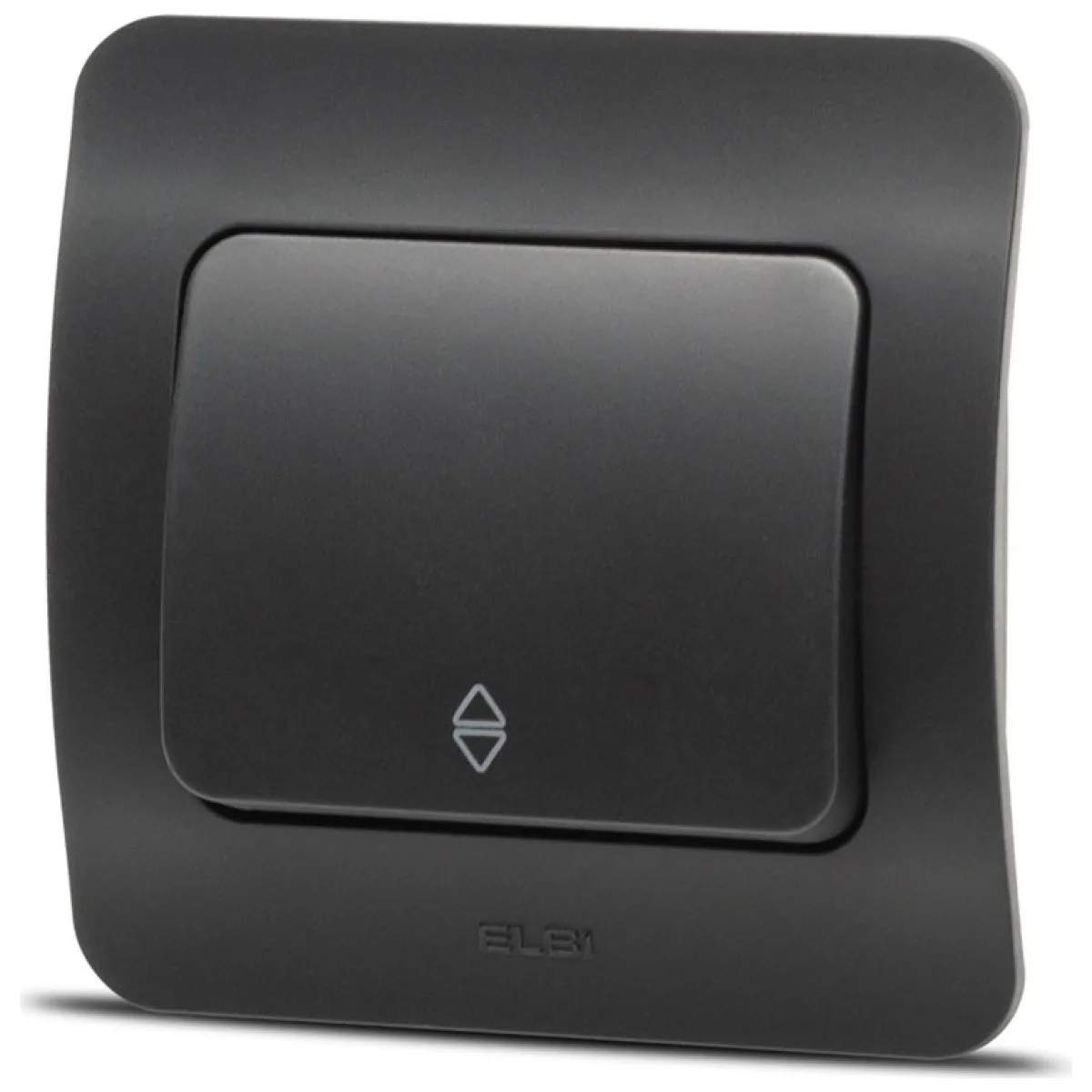 Intrerupator cap scara 10A negru mat Jazz Elbi