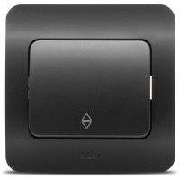 Intrerupator cap scara 10A negru mat Jazz Elbi - detaliu
