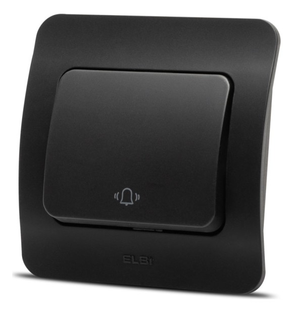 Intrerupator sonerie 10A negru mat Jazz Elbi