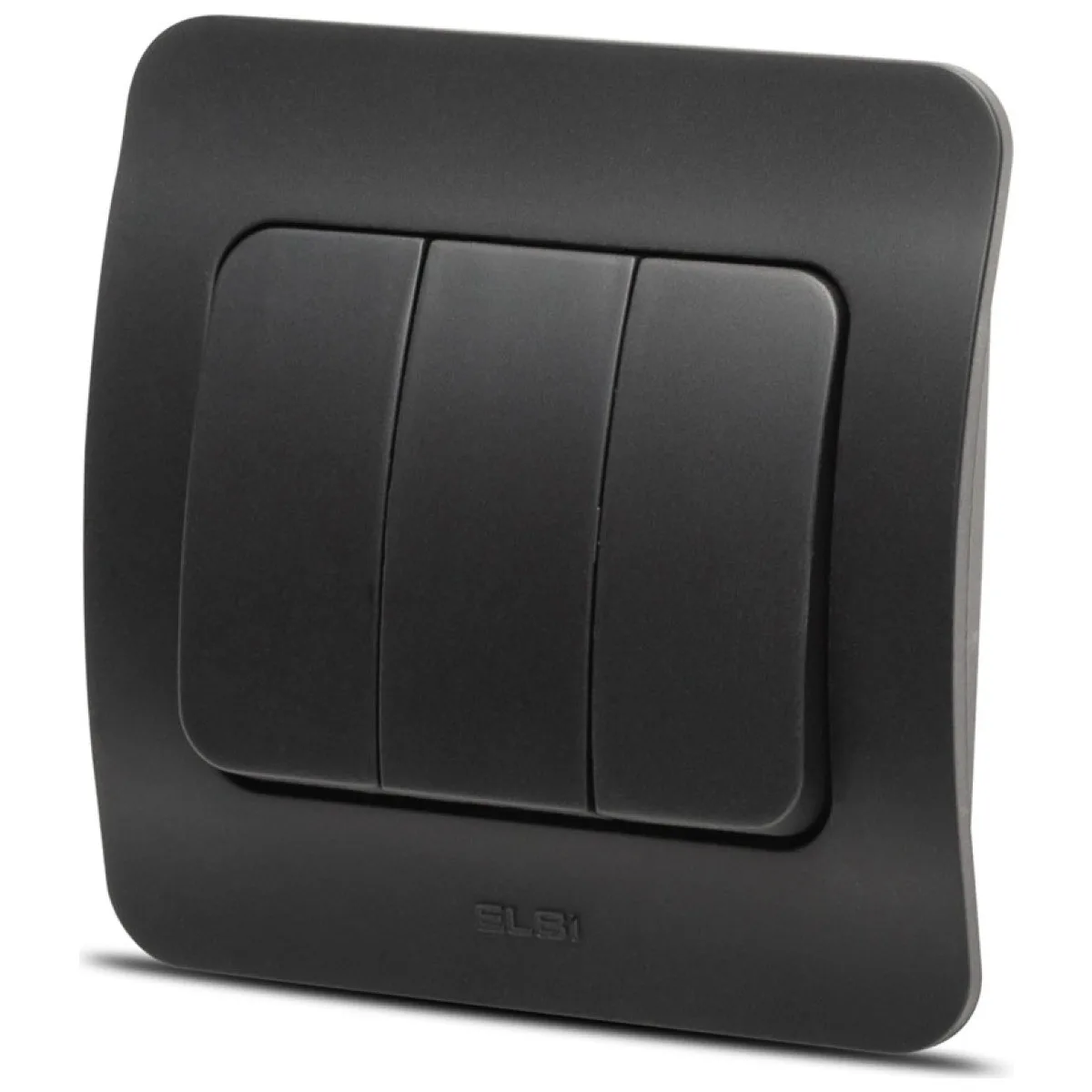 Intrerupator triplu 10A negru mat Jazz - Elbi