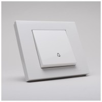 Intrerupator sonerie 10A alb, gama Grano - Ovivo - detaliu
