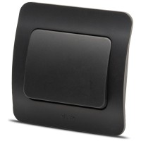 Intrerupator simplu 10A negru mat Jazz - Elbi