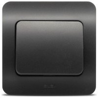 Intrerupator simplu 10A negru mat Jazz - Elbi - detaliu