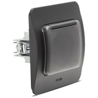Priza Schuko cu capac 16A negru mat, gama Jazz - imagine 5
