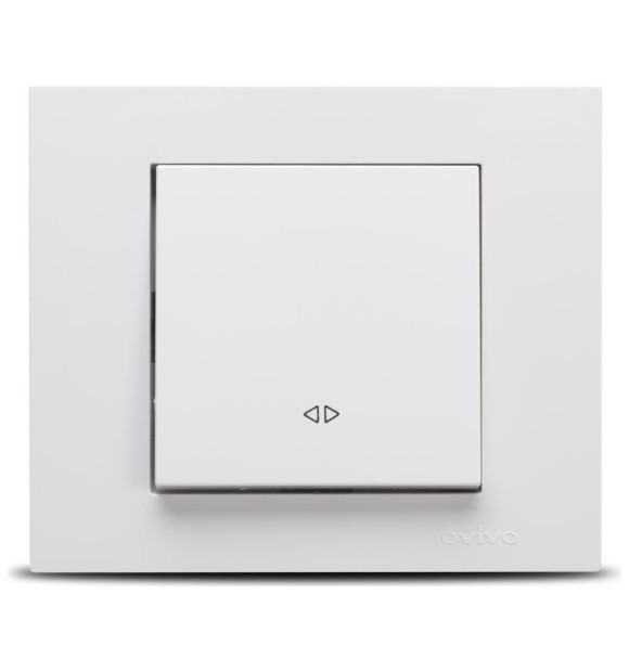 Intrerupator cap cruce 10A alb Grano Ovivo