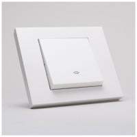 Intrerupator cap cruce 10A alb Grano Ovivo - detaliu