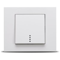 Intrerupator simplu 10A cu LED alb Grano - Ovivo