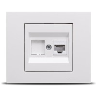 Priza date RJ45 Cat6 UTP alb Grano - Ovivo