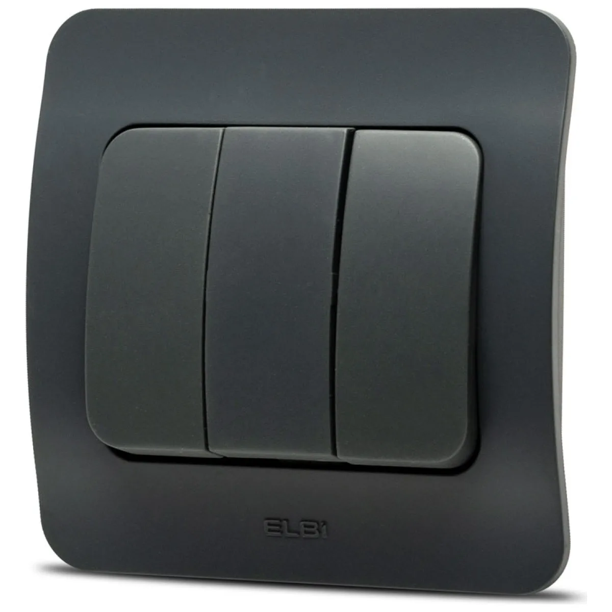 Intrerupator triplu 10A antracit Jazz Elbi
