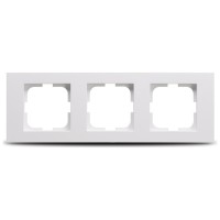 Rama tripla 3 posturi alb Grano - Ovivo, ornament modular